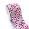 Designer’s Shop WR 63-5212 Holiday Peppermint Candy Wired Edge Ribbon – 2.5" x 10 Yards, Silver Glitter Background